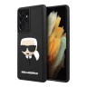 Чехол Lagerfeld 3D Rubber Karl's head Hard для Galaxy S21 Ultra, черный