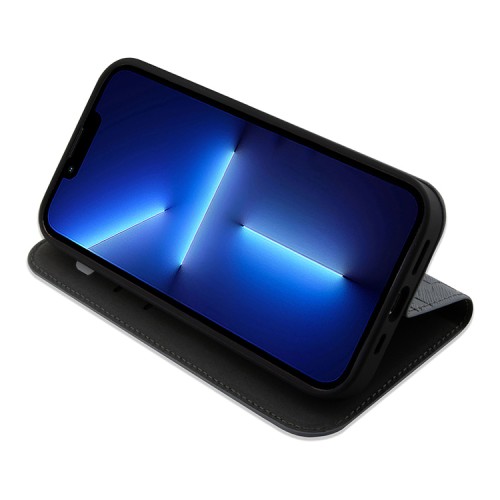 Чехол Lagerfeld PU Saffiano Monogram Booktype для iPhone 14 Pro, серебристый