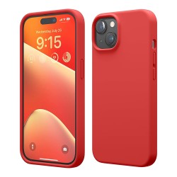 Elago для iPhone 15 чехол Soft silicone (Liquid) Red
