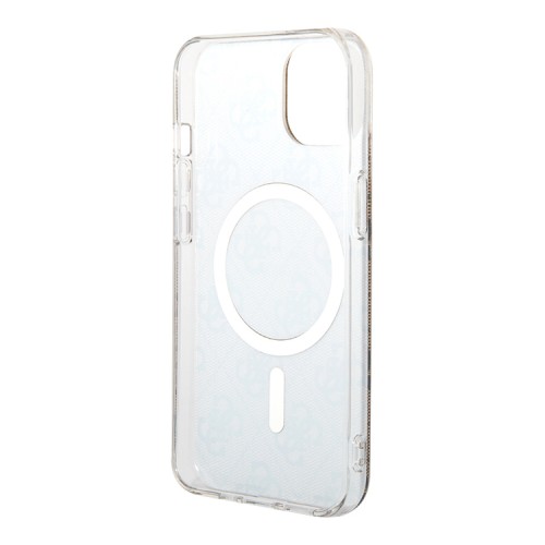 Guess для iPhone 15 Plus чехол PC/TPU 4G Hard Brown/Gold (MagSafe)