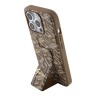 Guess для iPhone 15 Pro чехол GripStand PU G CUBE with Script metal logo Hard Brown