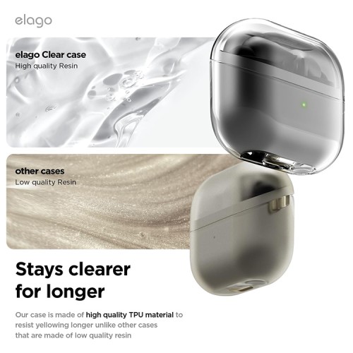 Elago для Galaxy Buds 3/3 Pro чехол Clear Hang case Transparent