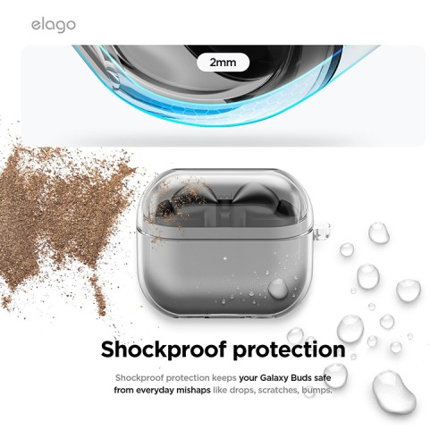 Elago для Galaxy Buds 3/3 Pro чехол Clear Hang case Transparent