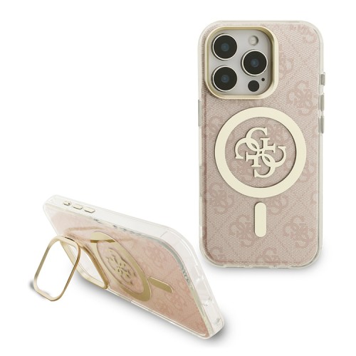 Guess для iPhone 16 Pro чехол PC/TPU Interchangable Backgrounds and Camera Stand Hard V4