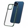 Чехол Baseus Shining Case Anti-Fall для iPhone 12 Pro Max, зеленая рамка