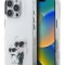 Karl Lagerfeld для iPhone 16 Pro Max чехол PC/TPU Aquarelle Karl & Choupette White