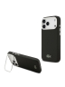Lacoste для iPhone 17 Pro чехол PVC Metal Lacquer logo with Camera Stand Hard Black (MagSafe)
