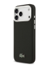 Lacoste для iPhone 17 Pro чехол PVC Metal Lacquer logo with Camera Stand Hard Black (MagSafe)