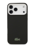 Lacoste для iPhone 17 Pro чехол PVC Metal Lacquer logo with Camera Stand Hard Black (MagSafe)