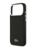 Lacoste для iPhone 17 Pro чехол PVC Metal Lacquer logo with Camera Stand Hard Black (MagSafe)