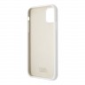 Чехол Karl Lagerfeld Liquid silicone Choupette Hard для iPhone 11, белый