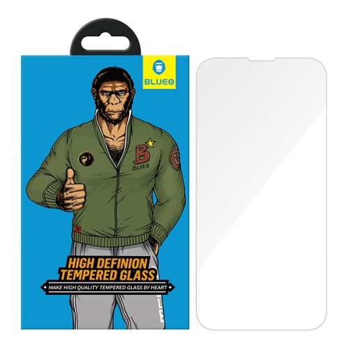 Защитное стекло BLUEO Clear Full Cover для iPhone 13 Pro Max/14+, прозрачное