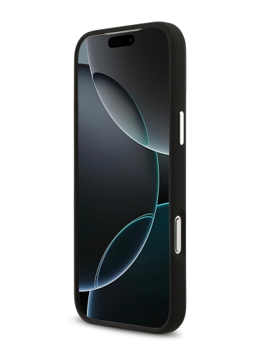 Lacoste для iPhone 17 Pro чехол Liquid silicone Lacquer Metal logo & Camera Hard Black (MagSafe)