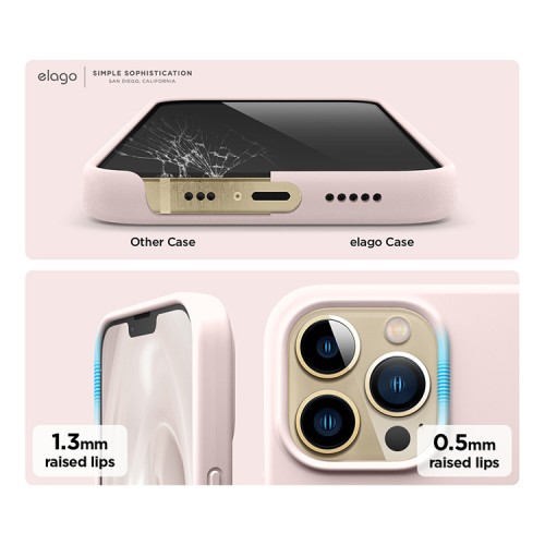 Чехол Elago Soft Silicone для iPhone 13 Pro, розовый