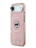 Karl Lagerfeld для iPhone Air чехол IML NFT Choupette Head on logo Metal Cam Hard Pink (MagSafe)