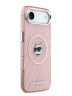Karl Lagerfeld для iPhone Air чехол IML NFT Choupette Head on logo Metal Cam Hard Pink (MagSafe)