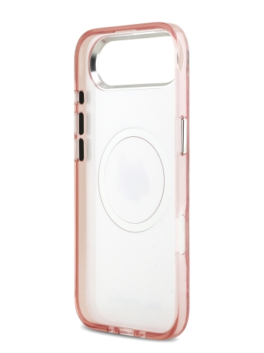 Karl Lagerfeld для iPhone Air чехол IML NFT Choupette Head on logo Metal Cam Hard Pink (MagSafe)