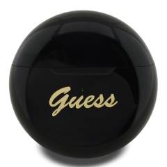 Guess Наушники TWS Bluetooth Small Round with Printed Script logo Black