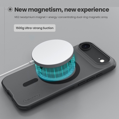 Nillkin для iPhone Air чехол Super Frosted Shield Pro Magnetic Transparent Black