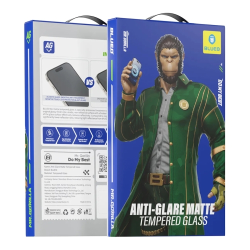 BlueO стекло для Galaxy S26, Anti-glare Matte Anti-Static Black