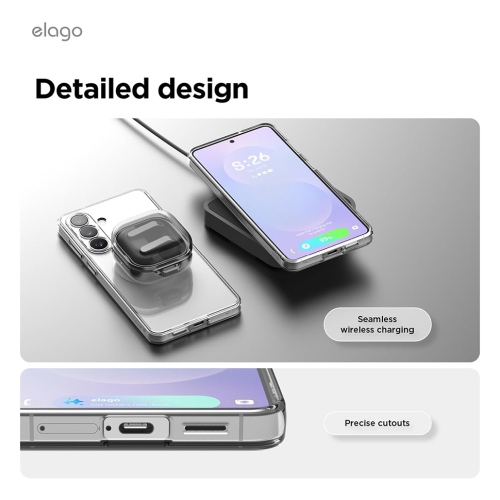 Elago для Galaxy S26 чехол HYBRID (pc/tpu) Clear
