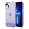 Чехол Guess Translucent w Electroplated camera Hard для iPhone 14 Plus, фиолетовый