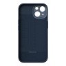 Чехол Baseus Liquid Silica Gel case +Tempered glass для iPhone 14 Plus, синий