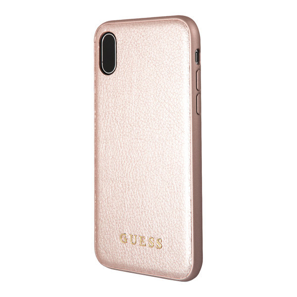 Чехол Guess Iridescent Hard для iPhone XS Max, розовый