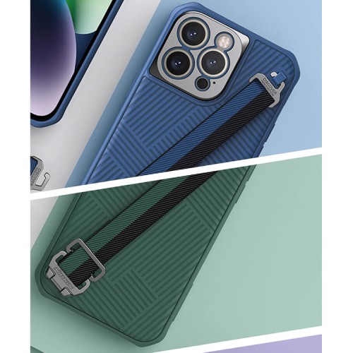 Чехол Nillkin Strap Magnetic для iPhone 14 Pro Max, зеленый (magsafe)