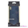Кожаный чехол Toria EPSOM Hard для iPhone XR, синий