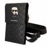 Сумка Karl Lagerfeld Wallet Phone Bag PU Monogram Ikonik patch для смартфонов, черная