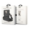 Karl Lagerfeld сумка-кошелёк для смартфона, иск.кожа PU Monogram ikonik patch, черная