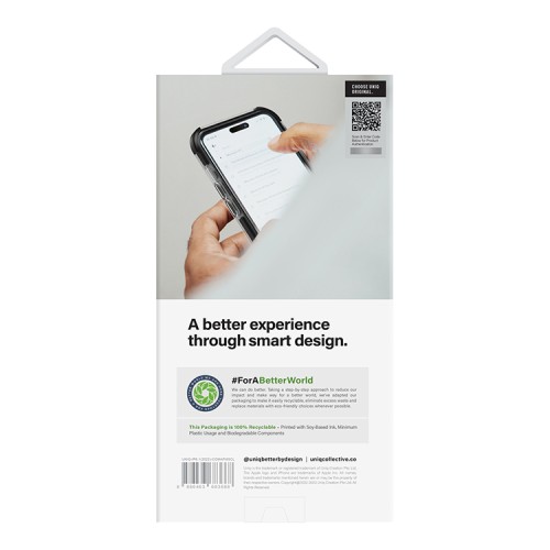 Чехол Uniq Combat AF Satin для iPhone 14, прозрачный (MagSafe)