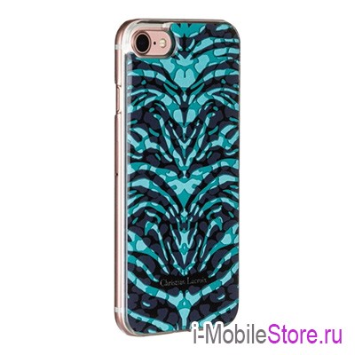 Christian Lacroix чехол Pantigre Hard для iPhone 7/8/SE, Turquoise