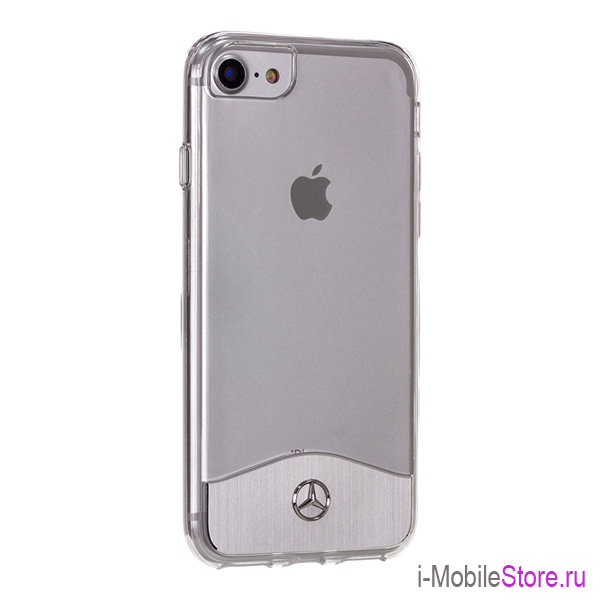 Чехол Mercedes Wave IX Hard Aluminium для iPhone 7/8/SE 2020, прозрачный