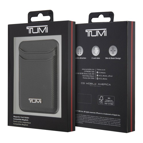 Бумажник TUMI Wallet Cardslot MagSafe Ballistic, черный