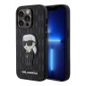Чехол Lagerfeld PU Saffiano Monogram NFT Karl Ikonik Hard для iPhone 14 Pro, черный