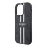 Чехол Guess PU 4G Stripes Hard для iPhone 14 Pro, черный (MagSafe)