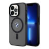 BMW для iPhone 14 Pro Max чехол Signature PC/TPU Frosted Hard Black (MagSafe)