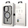 BMW для iPhone 14 Pro Max чехол Signature PC/TPU Frosted Hard Black (MagSafe)