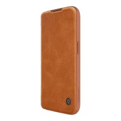 Nillkin для iPhone 15 Pro Max чехол QIN Pro Booktype Brown