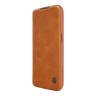 Nillkin для iPhone 15 Pro Max чехол QIN Pro Booktype Brown