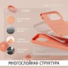 Elago для iPhone 15 Pro Max чехол Soft silicone (Liquid) Salmon