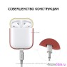 Чехол Elago Silicone DUO для AirPods 1/2, Rose с крышками Blue и Yellow
