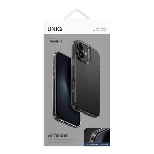 Uniq для iPhone 16 чехол Air Fender Grey