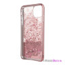 Чехол Guess Glitter 4G Peony Hard для iPhone 11 Pro Max, розовый