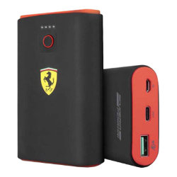 Аккумулятор CG-Mobile Ferrari On-Track Rubber 7500 mah USB-C PD 18 Вт, черный