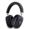 Guess наушники беспроводные накладные Bluetooth Headphones PU 4G Triangle Metal Logo Black