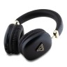 Guess наушники беспроводные накладные Bluetooth Headphones PU 4G Triangle Metal Logo Black