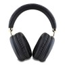 Guess наушники беспроводные накладные Bluetooth Headphones PU 4G Triangle Metal Logo Black